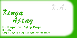 kinga ajtay business card